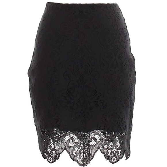 new For Love and Lemons ❦ Midnight Lace Skirt ❦ - Picture 11 of 15